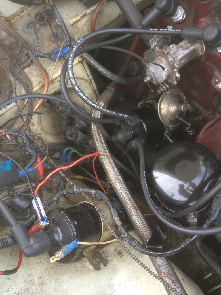 MGB Powerspark Ignition Fitted In Engine Bay